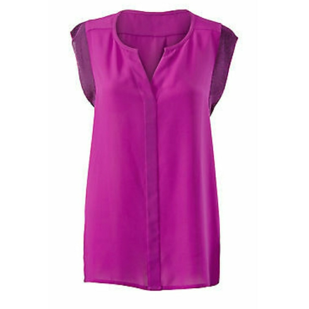 Cabi 5033 Small Campo Fuchsia Sleeveless Blouse
